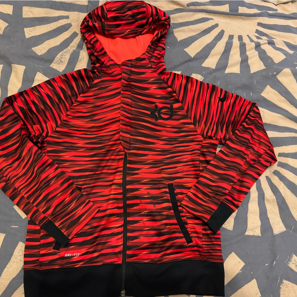 Nike dri fit zip up hoodie - kids L